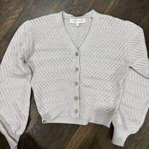 Purple cardigan sweater size xs